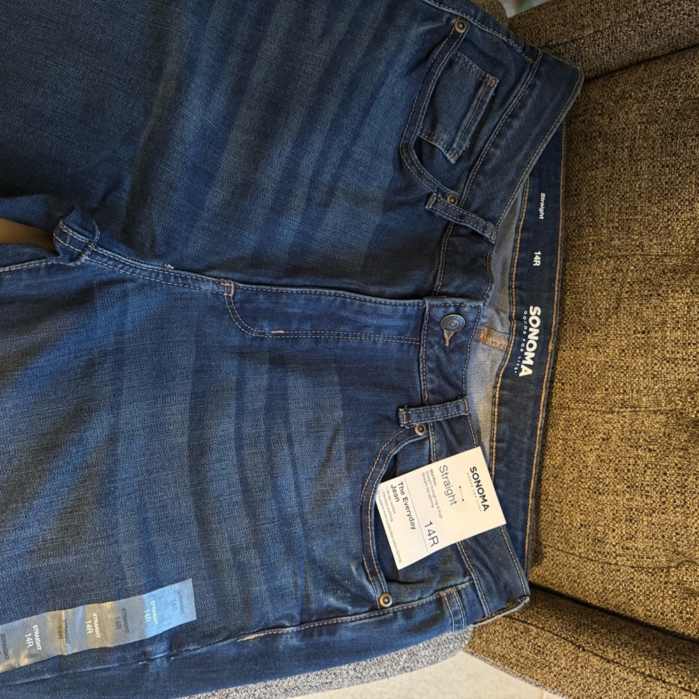 Sonoma Women's Dark Blue Straight Leg Jeans
